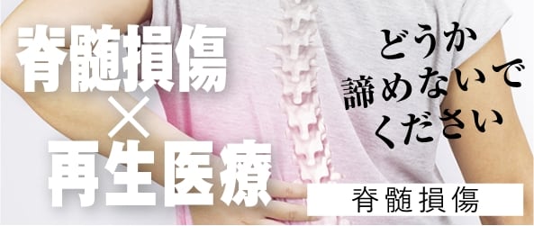 脊髄損傷X再生医療　どうか諦めないでください。脊髄損傷